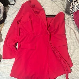 Hot pink romper